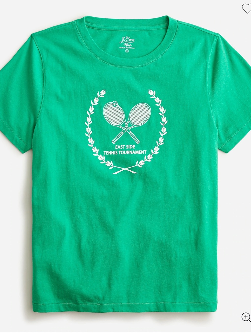 J. Crew Broken-in jersey "Tennis Tournament" relaxed T-shirt